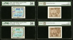 Japan Allied Military Currency 50 Sen; 1 Yen ND (1946) Pick 64; 66 Two examples PMG Choice About Unc 58 EPQ. 

HID09801242017