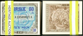 Japan 65 Examples of Allied Military Currency 50 Sen ND (1945) Pick 65 Crisp Uncirculated. 

HID09801242017