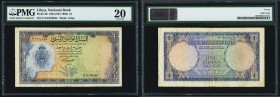 Libya National Bank of Libya 1 Pound 1955 (ND 1959) Pick 20 PMG Very Fine 20. 

HID09801242017