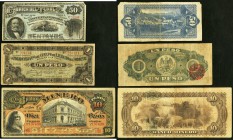 Mexico Banco Minero 10 Pesos 27.3.1914 Pick 164Ac Fine-Very Fine; Mexico Fabrica del Tunal 50 Centavos 1884 Pick UNL (M716a) Very Good-Fine; Mexico Pa...