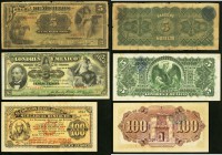 Mexico Banco de Londres y Mexico 5 Pesos 1.10.1913 Pick S233d Very Fine; Mexico Banco de Morelos 5 Pesos 11.2.1910 Pick S345b Very Good; Mexico Comisi...