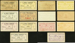 Mexico Banco "Zaragoza" 1; 10; 20; 50; 100; 500; 1000 Pesos 15.9.1907 Pick Unlisted Very Fine or Beter. 

HID09801242017