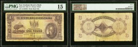 New Zealand Reserve Bank of New Zealand 1 Pound 1.8.1934 Pick 155 PMG Choice Fine 15. 

HID09801242017
