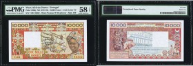 West African States Banque Centrale des Etats de L'Afrique de L'Ouest 10,000 Francs ND (1977-92) Pick 709Kj PMG Choice About Unc 58 EPQ. 

HID09801242...
