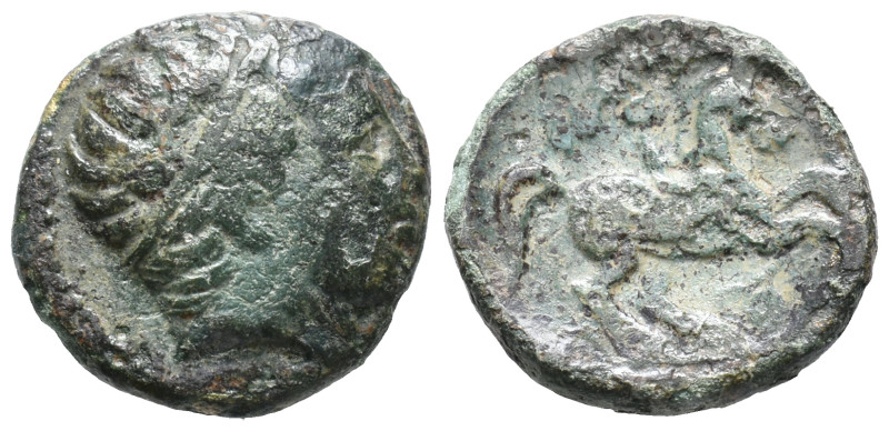 Kings of Macedon, time of Philip II - Antipater & Alexander V (c. 359-294 BC). Æ...