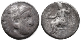 Kings of Macedon, Antigonos I Monophthalmos (Strategos of Asia, 320-306/5 BC, or king, 306/5-301 BC). AR Drachm (20mm, 3.17g). In the name and types o...