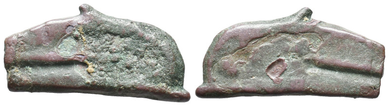 Skythia, Olbia, c. 500-450/25 BC. Cast Æ Dolphin (10mm, 2.03g). Dolphin without ...