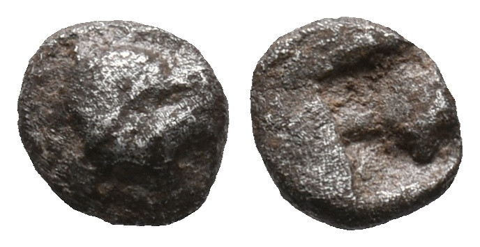 Asia Minor, Uncertain, c. 5th-4th century BC. AR Hemiobol (7mm, 0.24g). Uncertai...