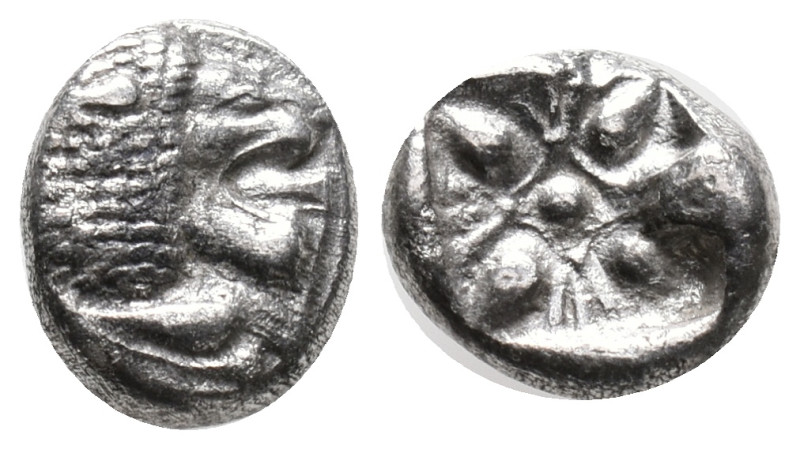 Ionia, Miletos, late 6th-early 5th century BC. AR Diobol (8mm, 1.09g). Forepart ...