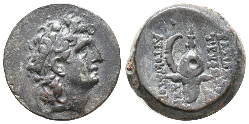 Seleukid Kings, Tryphon (c. 142-138 BC). Æ (16mm, 5.31g). Antioch on the Orontes...