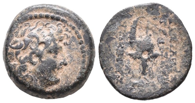 Seleukid Kings, Tryphon (c. 142-138 BC). Æ (15mm, 4.41). Antioch on the Orontes....