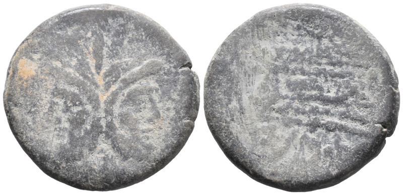 Anonymous(?), Rome, after 211 BC. Æ As (29mm, 19.00g). Laureate head of Janus. R...