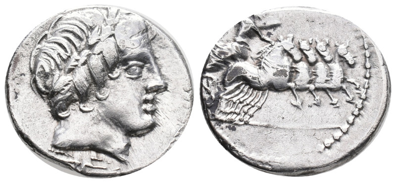 Gargilius, Ogulnius and Vergilius, Rome, c. 86 BC. AR Denarius (16mm, 4.00g). He...