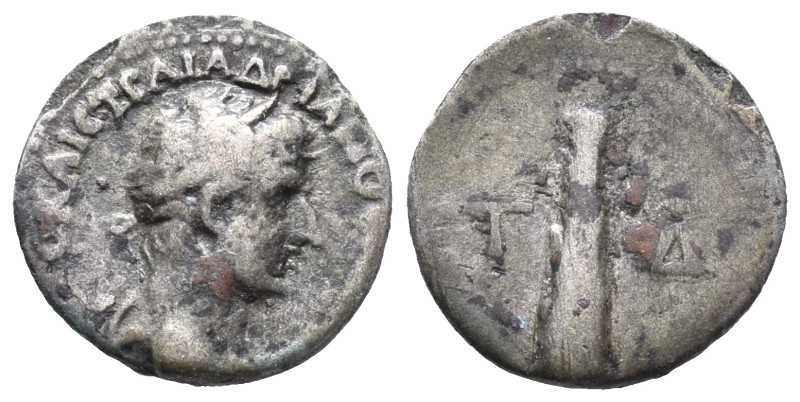 Hadrian (117-138). Cappadocia, Caesarea-Eusebia. AR Hemidrachm (13mm, 1.16g), ye...