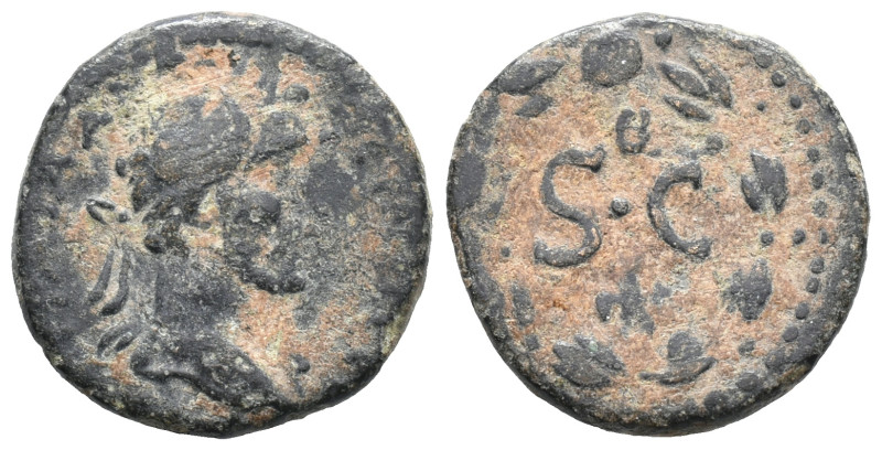 Antoninus Pius (138-161). Seleucis and Pieria, Antioch. Æ (16mm, 3.09g). Laureat...