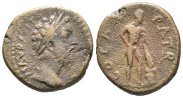 Marcus Aurelius (161-180). Achaea, Patras. Æ (20mm, 5.67g). Laureate head r. R/ Herakles standing r., leaning on club set on base. RPC IV.1 online 461...