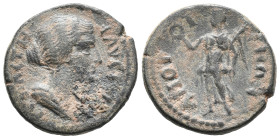 Faustina Junior (Augusta, 147-175). Phrygia, Amorium. Æ (19mm, 4.10g). Draped bust r. R/ Nike standing l., holding wreath and palm-branch. RPC IV.2 on...