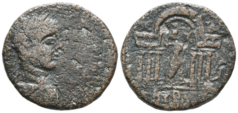 Elagabalus (218-222). Phoenicia, Byblus. Æ (27mm, 13.05g). Laureate, draped and ...