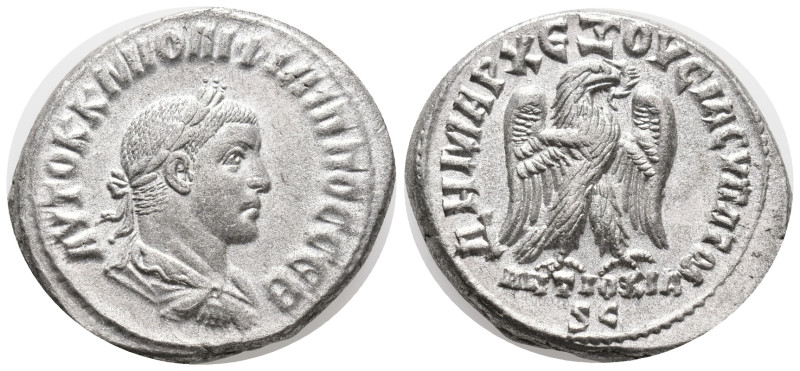 Philip II (247-249). Seleucis and Pieria, Antioch. AR Tetradrachm (25mm, 13.86g)...