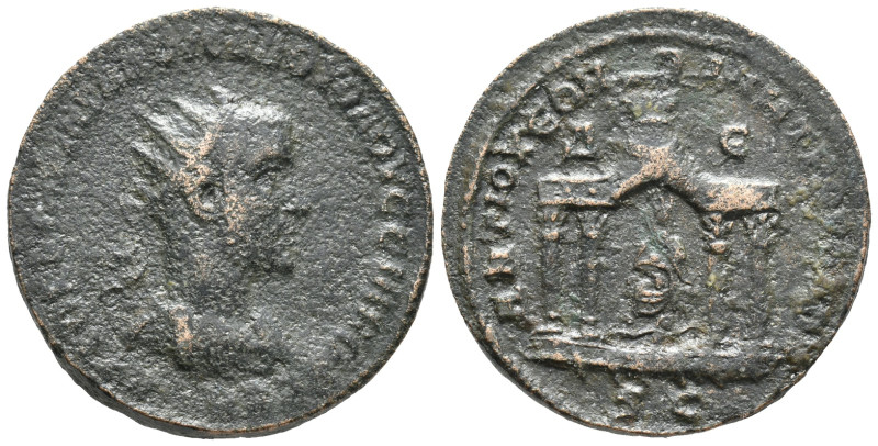 Volusian (251-253). Seleucis and Pieria, Antioch. Æ (30mm, 20.47g). Radiate and ...