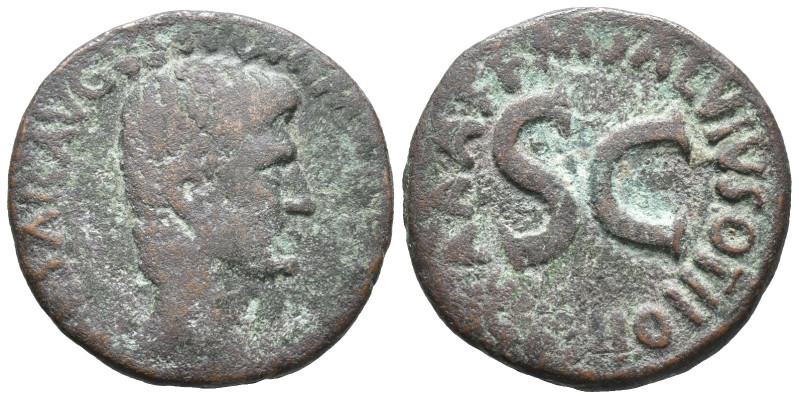 Augustus (27 BC-AD 14). Æ As (25mm, 8.54g). Rome; M. Salvius Otho, moneyer, 7 BC...