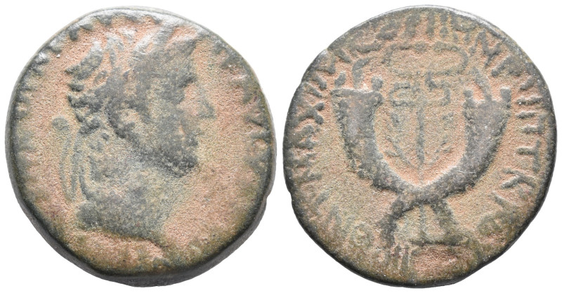 Tiberius (14-37). Æ Dupondius (27mm, 16.14g). Commagene, 19-20. Laureate head r....