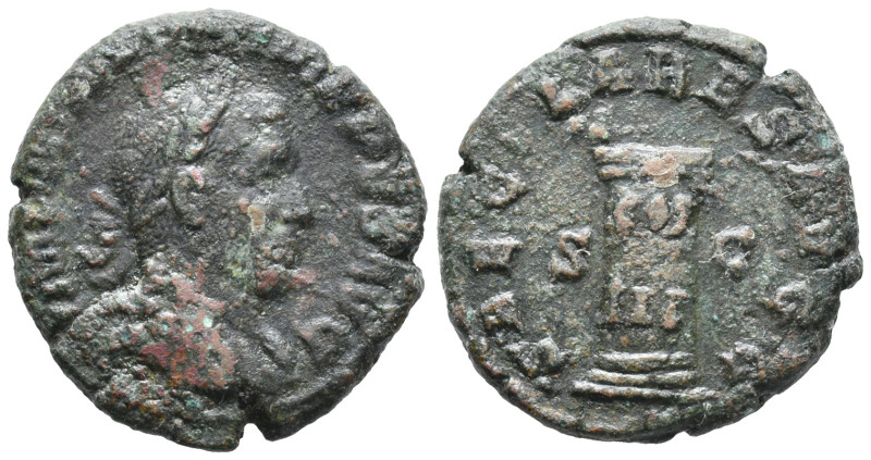 Philip I (244-249). Æ As (25mm, 10.53g). Rome, AD 249. Laureate, draped and cuir...