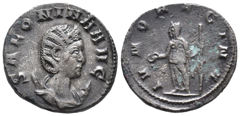 Salonina (Augusta, 254-268). AR Antoninianus (21mm, 2.87g). Rome, c. 253-260. Dr...