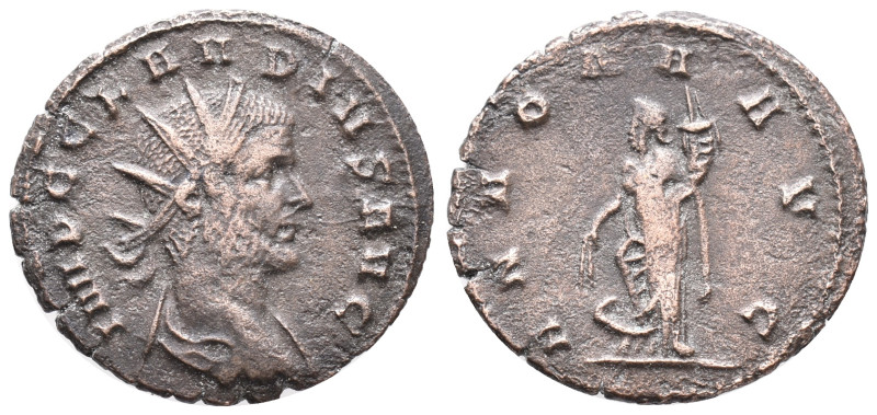 Claudius II (268-270). Radiate (20mm, 3.00g). Rome, 268-9. Radiate, draped and c...