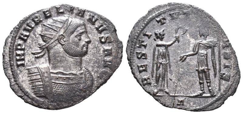 Aurelian (270-275). Radiate (19mm, 3.10g). Cyzicus, 272-3. Radiate and cuirassed...