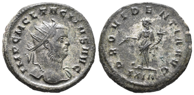 Tacitus (275-276). Radiate (22mm, 4.34g). Rome, AD 276. Radiate bust r., with sl...