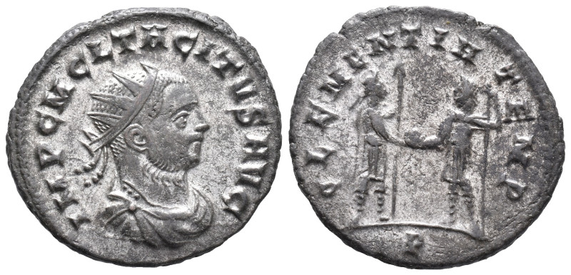 Tacitus (275-276). Radiate (22mm, 4.34g). Cyzicus, AD 276. Radiate, draped and c...