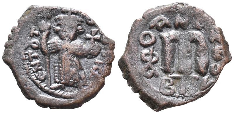 Constans II (641-668). Æ 40 Nummi (21mm, 3.76g). Constantinople, year 1. Constan...