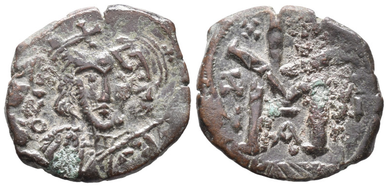 Tiberius III Apsimar (698-705). Æ 40 Nummi (18mm, 3.90). Constantinople, year 2 ...