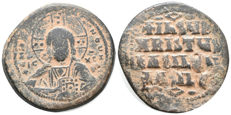 Anonymous, time of Basil II and Constantine VIII, c. 1020-1028. Æ 40 Nummi (29mm...