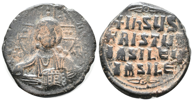 Anonymous, time of Basil II and Constantine VIII, c. 1020-1028. Æ 40 Nummi (25mm...