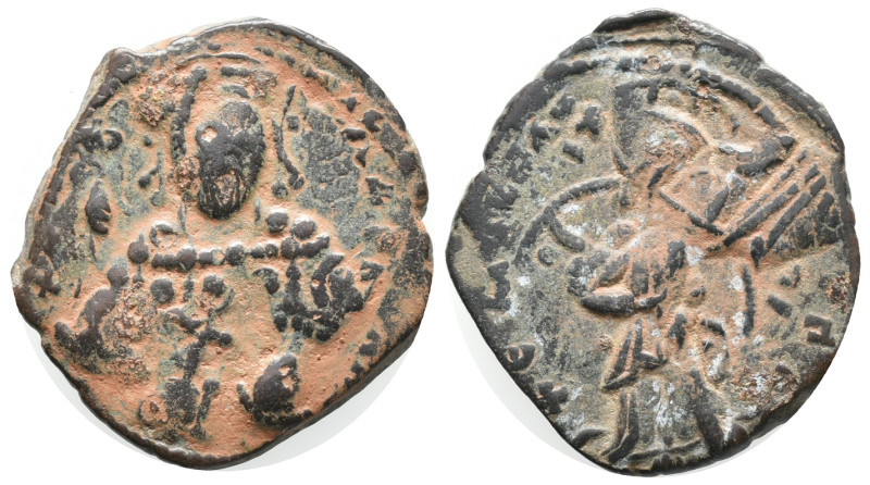 Constantine X (1059-1067). Æ Follis (25mm, 8.65g). Constantinople. Facing bust o...