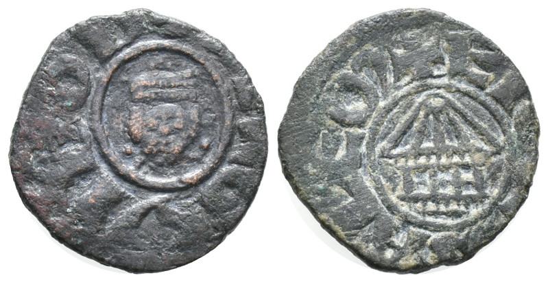 Crusaders, Latin Kingdom of Jerusalem. Guy of Lusignan (1186-1192). Æ Fractional...