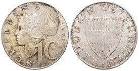 Austria, 10 Schilling 1970 (26mm, 7.33g). VF