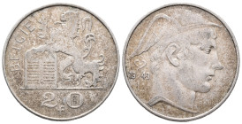 Belgium, 20 Francs 1949 (26mm, 8.00g). VF