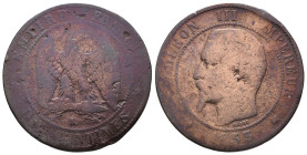 France, Napoleon III. 10 Centimes 1853 (22mm, 4.85g). Fine
