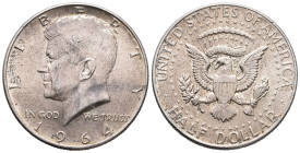 United States, Half Dollar 1964 (29mm, 12.58g). Good VF
