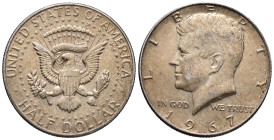 United States, Half Dollar 1967 (29mm, 11.53g). Good VF