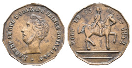 France, Jeton 1842 (21mm, 5.00g). Good VF