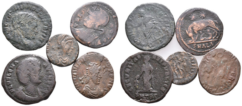 Lot of 5 Roman Imperial Æ coins, to be catalog. LOT SOLD AS IS, NO RETURN