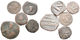 Mixed lot of 5 Roman Imperial and Byzantine Æ coins, to be catalog. LOT SOLD AS IS, NO RETURN