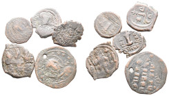 Lot of 5 Byzantine Æ coins, to be catalog. LOT SOLD AS IS, NO RETURN