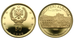 Albania. 50 leke 1968. Proof.
