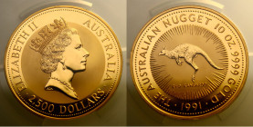 Australia. Elizabeth II. 2500 dollars 1991.