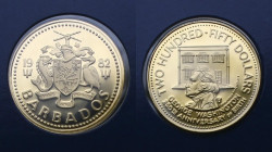 Barbados. 250 dollars 1982. Proof.